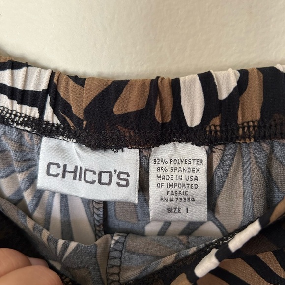 VTG Y2K CHICO’S M Midi Skirt Women Paisley Boho Liquid Fabric Whimsigoth festiva - Picture 4 of 9